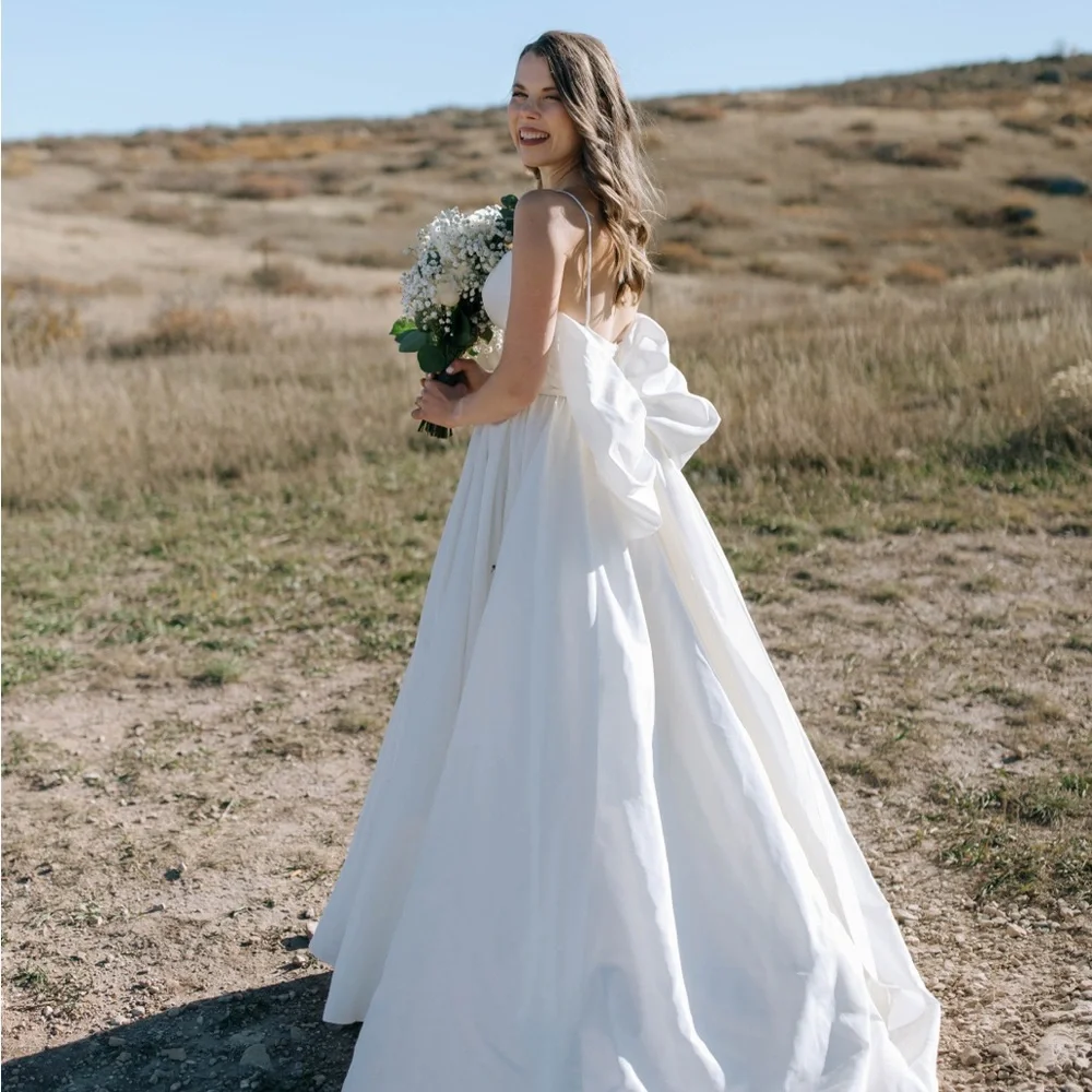 Anthropologie White Wedding Dress - Picture 4 of 8